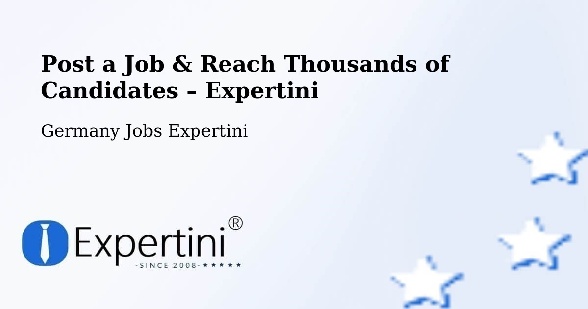 Post a Job in Apfelstädt – Hire the Right Talent - Apfelstädt, Germany Jobs Expertini