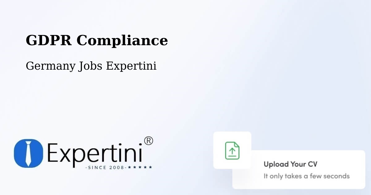 EU GDPR Compliance Statement – Apfelstädt - Germany Jobs Expertini
